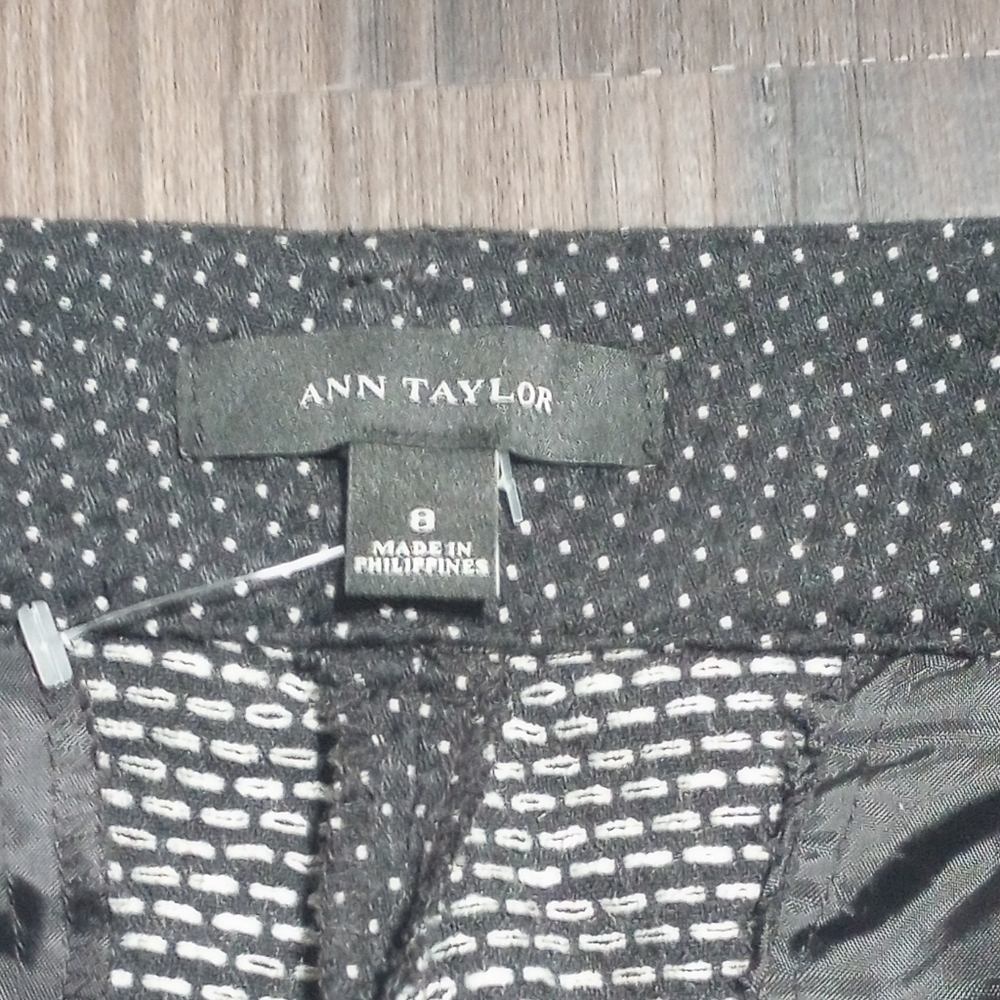 Ann Taylor Navy Polka Dot Blue Pants - Picture 6 of 8